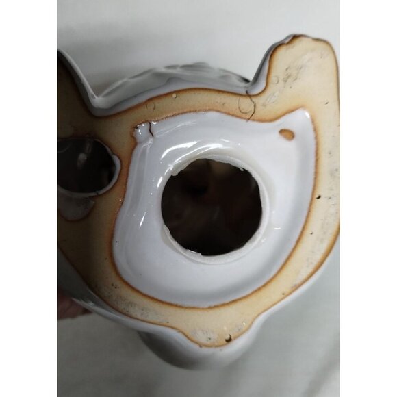 Ceramic Cat Candle Holder, Decorative Cutout Accent, Home Decor, Gray - Picture 3 of 11